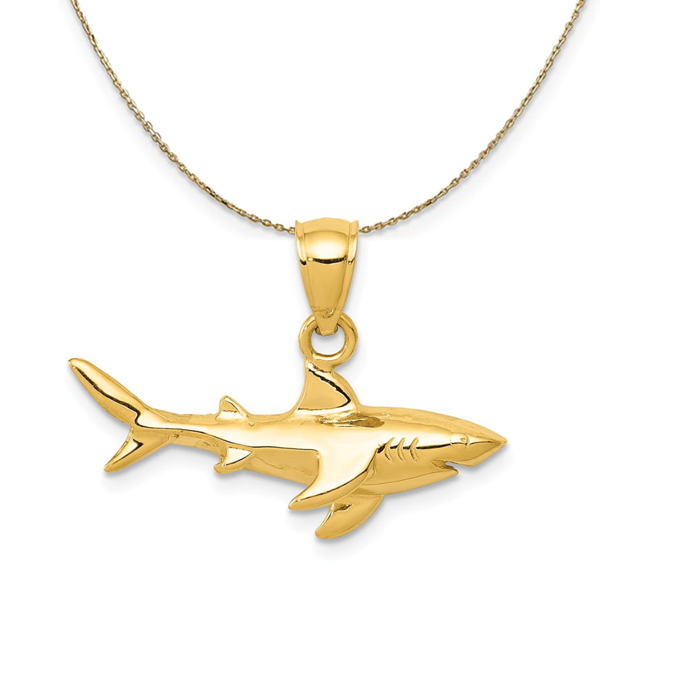 Charms for Bracelets and Necklaces Shark Charm With Lobster Claw Clasp 