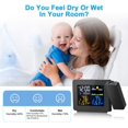 Projection Alarm Clock for Bedrooms with Indoor Outdoor Temperature