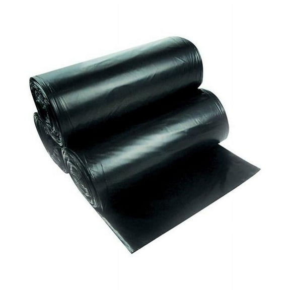 Heritage  43 x 60 in. Linear Low-Density Can Liners, Black - 65 gal - 1.5 mil - 100 Count