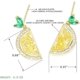 thumbnail image 5 of Pendientes UBIUO de limón para mujer, divertidos pendientes colgantes de circonita cúbica con forma de fruta, chapados en oro amarillo de 18 quilates, regalos de joyería para mujeres y niñas, limón -, 5 of 5