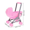 thumbnail image 2 of YSNOOWE 2pcs Lightweight Doll Stroller Furniture for Role Play and Party Games Dollhouse Decor, 2 of 8