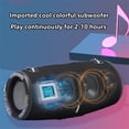 thumbnail image 3 of Portable Waterproof 100W High Power Bluetooth Speaker RGB Colorful Light Wireless Subwoofer 360 Stereo Surround TWS FM Boom Box, 3 of 6