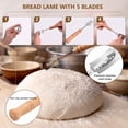 thumbnail image 5 of Sourdough Starter Kit, Bread Proofing Basket with Glass Sourdough Starter Jar, Sourdough Bread Baking Supplies, 9'' Round Bread Proofing Basket, for Bread Making Baking Fermentation, 5 of 8