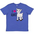 thumbnail image 3 of Inktastic I Love Goats- Cute Goat Youth T-Shirt, 3 of 5