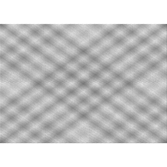 Ahgly Company Machine Washable Indoor Rectangle Transitional Platinum Silver Gray Area Rugs, 2' x 4'