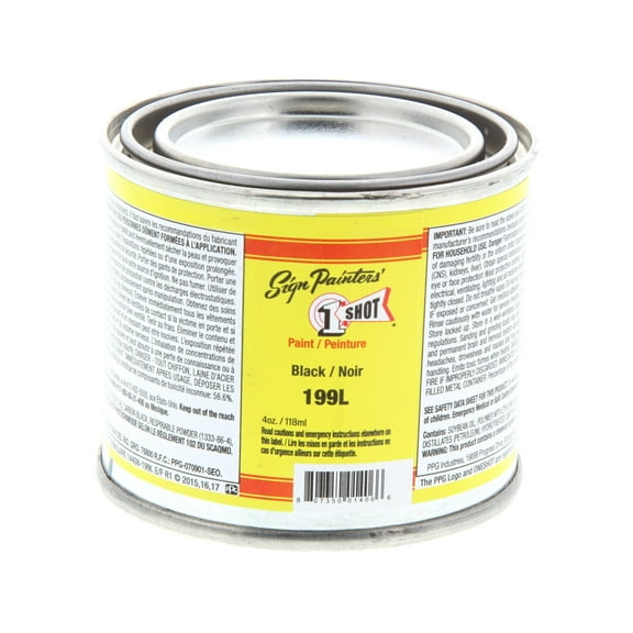 1 Shot Lettering Enamel, 4 oz., Black