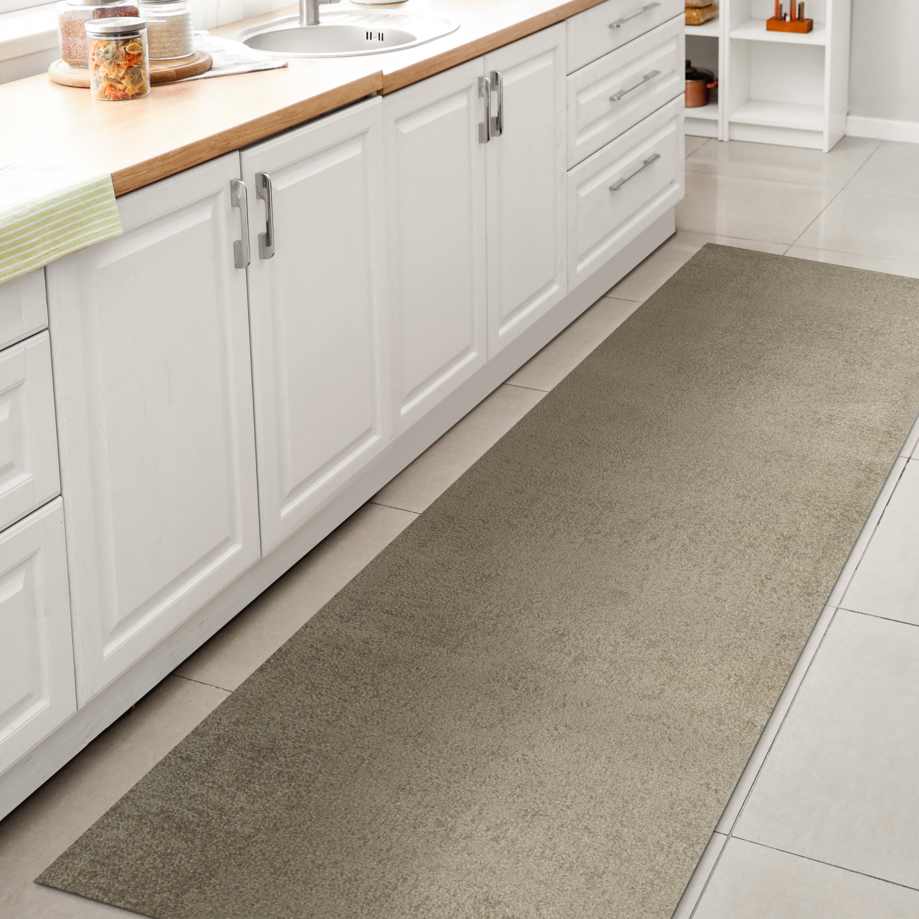 JONATHAN Y WASHABLE 2 x 8 Runner Rug, Twyla - Sage Green, WSH300H-28