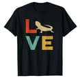 thumbnail image 1 of AALJY Love Bearded Dragon Vintage Retro Lizard And Reptile Gift T-Shirt, 1 of 5