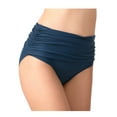 thumbnail image 1 of Women’s High Waist Bikini Bottoms Shirred Tankini Briefs Ruched Swim Short Stretchy Swimsuit Bottoms, 1 of 9