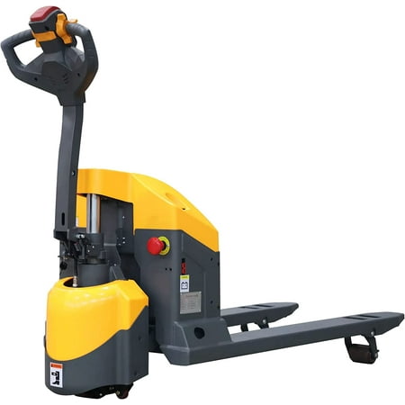 

HPDAVV Full Electric Pallet Jack 4400lbs Capacity 48 Lx27 W Fork Gel Maintenance-Free Batteries 24V/105Ah with Built Out Charger