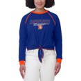 thumbnail image 4 of Women's WEAR by Erin Andrews Royal Denver Broncos Tie-Front Long Sleeve T-Shirt, 4 of 4