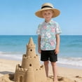 thumbnail image 6 of Dailycode Small Short Sleeve Button Down Shirts Bunny Rabbit and Daisy Flower Casual Shirt 3-10 Years, 6 of 9