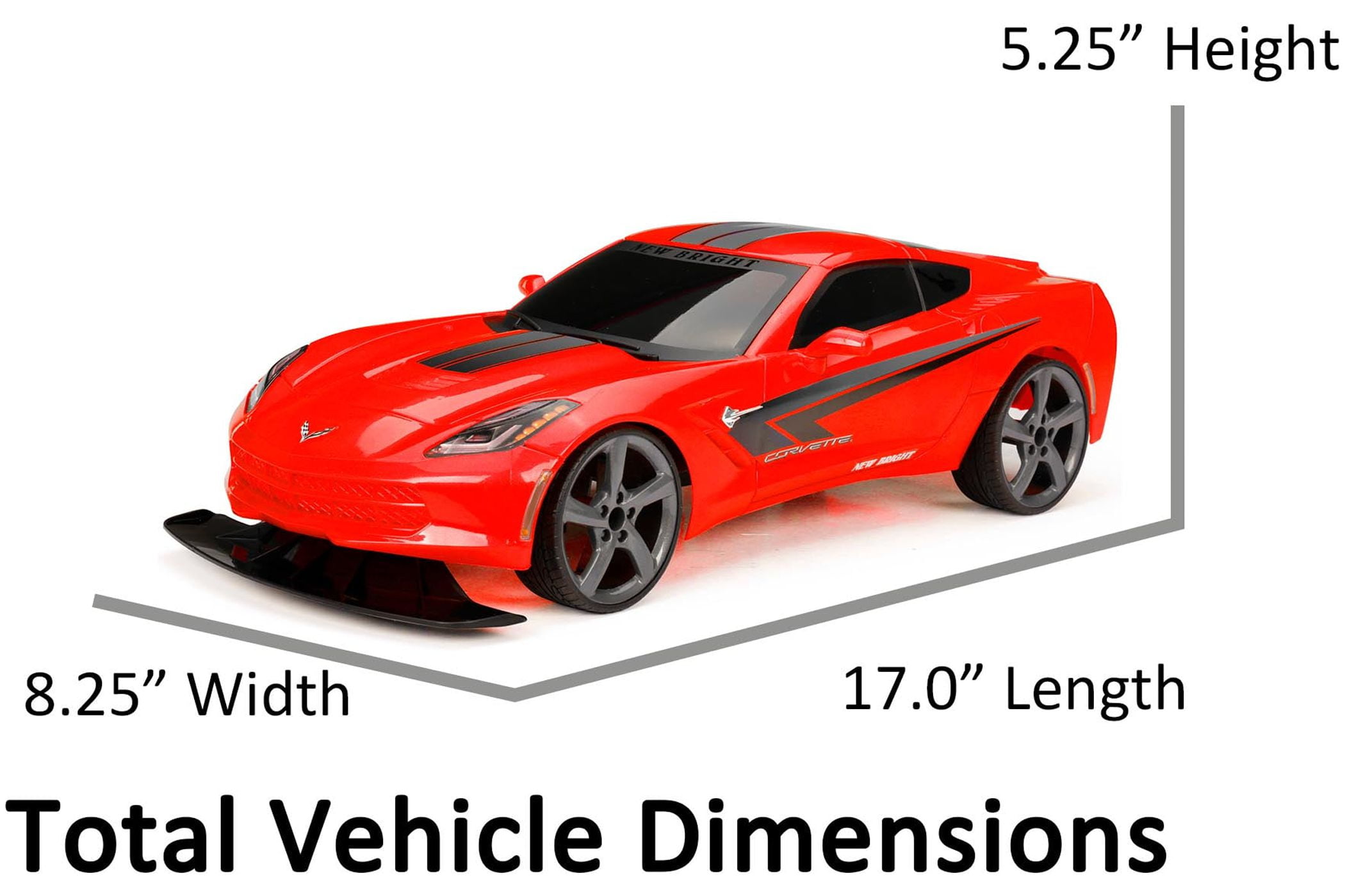 New Bright (1:10) Chevy Corvette Battery Radio Control Sports Car, 61029U-8R