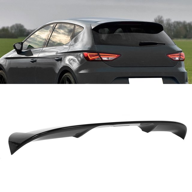 Tail Spoiler, Aerodynamics Design ABS+Fiber Glass Fashionable Look Rear Roof Wing Protected for Car