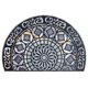 thumbnail image 1 of Felpudo Semicircular Estilo Bohemio | 40X60Cm | Antideslizante | Terciopelo Cristal | Lavable, 1 of 5