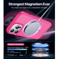 thumbnail image 3 of Magnetic for iPhone 12 Case/iPhone 12 Pro Case, [Compatible with Magsafe] [Military Grade Drop Protection] Protective Shockproof Translucent Matte Slim Phone Case for iPhone 12/12 Pro, Hot Pink, 3 of 12