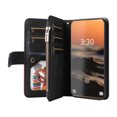 thumbnail image 4 of Compatible with Samsung Galaxy S23 Ultra 5G Wallet Case with Card Slots PU Leather Zipper Flip Folio Cover, 4 of 5