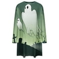 thumbnail image 4 of Halloween TIMIFIS Mode Automnale pour Femmes Robes d'Automne pour Femmes Grande Taille Col Rond Imprimé d'Halloween Manches Longues Robe Ample Robes de Retour à la Maison, 4 of 5