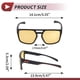 thumbnail image 4 of 1 juego de gafas de motocicleta anti-reflejo de triacetato de celulosa TR para deportes al aire libre, gafas de sol para motocross, bicicleta de tierra, lente amarilla, marco negro y naranja, 4 of 6