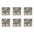 thumbnail image 4 of 20 Pack Luncheon 3 Ply Napkin Floral On Green - Set of 6, 4 of 4
