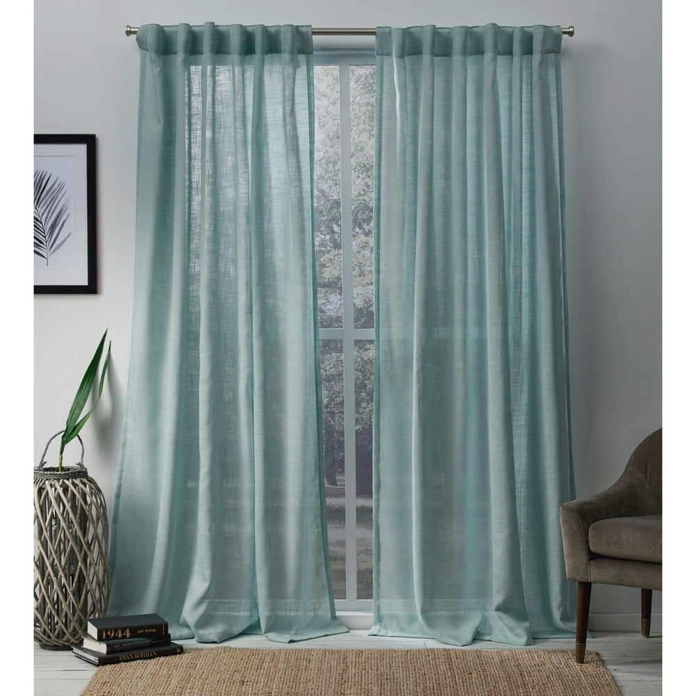 Exclusive Home Curtains Bella Light Filtering SemiSheer Hidden Tab Top