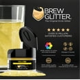 thumbnail image 3 of Brew Glitter - Yellow Edible Drink Glitter - Bold Sparkle, Beverage-Safe, 25g, 3 of 6