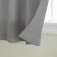 thumbnail image 2 of TOWN & COUNTRY BASICS Cabana Solid Heavyweight Indoor Outdoor Curtains, Light Filtering Opacity with Grommet Top, Water Repellent, 2-Pack Set, 54"x120", Medium Grey, 2 of 10