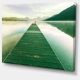 thumbnail image 2 of Green Wood Pier At Glacier Park - Seashore Canvas Art Print, 2 of 3