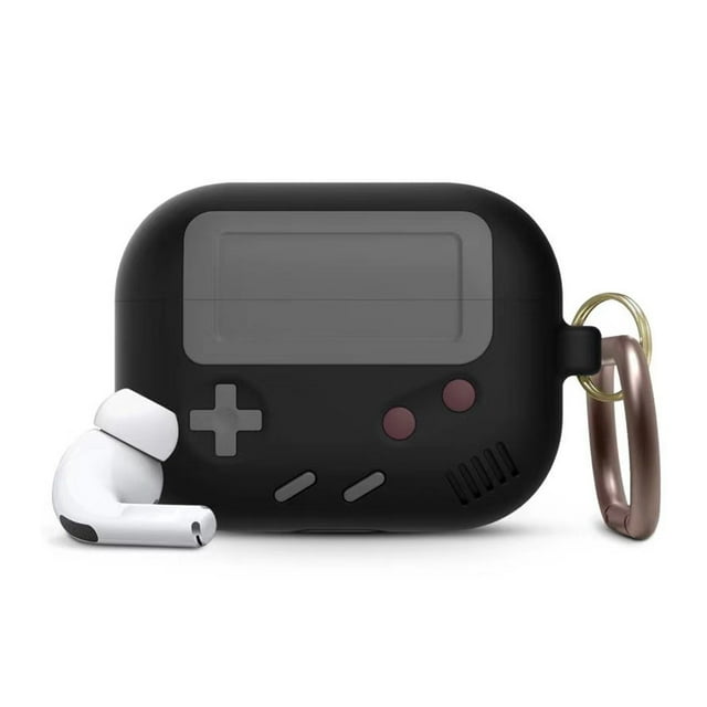Compatible con funda AirPods, compatible con funda, funda protectora de silicona con llavero, carga inalámbrica Fokelyi 222401-3
