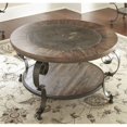 thumbnail image 1 of Bowery Hill Table Basse Ronde en Brun Vieilli, 1 of 2