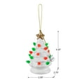 thumbnail image 3 of Mr. Christmas 4" Nostalgic Ceramic Tree Ornament, White, 3 of 5
