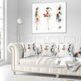 thumbnail image 3 of Designart Fashion Girls Posing - Contemporary Throw Pillow - 18x18, 3 of 5