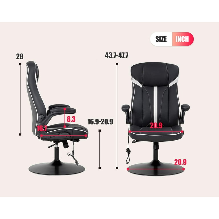 ALPHA HOME Ergonomic Gaming Chair Racing Style with Massage Lumbar Sup –  AlphaMarts