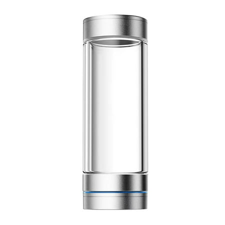 

EUDIDV Clear Glass Cup Hydrogen-voluminous Water Cup Health Cup Hydrogen-producing Water Cup Hydrogen Oxygen Separation Cup Circulating Electrolytic Water Cup 350ml Borosilicate Glass Cup