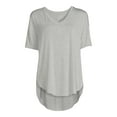 thumbnail image 5 of Time and Tru Women's V-Neck Tunic T- Shirt, 5 of 5