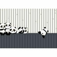 thumbnail image 4 of IDEA4WALL 4pcs Watercolor Panda Peel and Stick Wallpaper Removable Wall Murals Large Wall Stickers for Home Decoration, 66"x24", 4 of 5