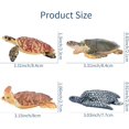 thumbnail image 2 of Toymany 6PCS Realistic Sea Turtle Figurines, Plastic Ocean Sea Animals Figures Set Includes of Turtles, Educational Toy Cake Toppers Christmas Birthday Gift for Kids Toddlers, 2 of 9