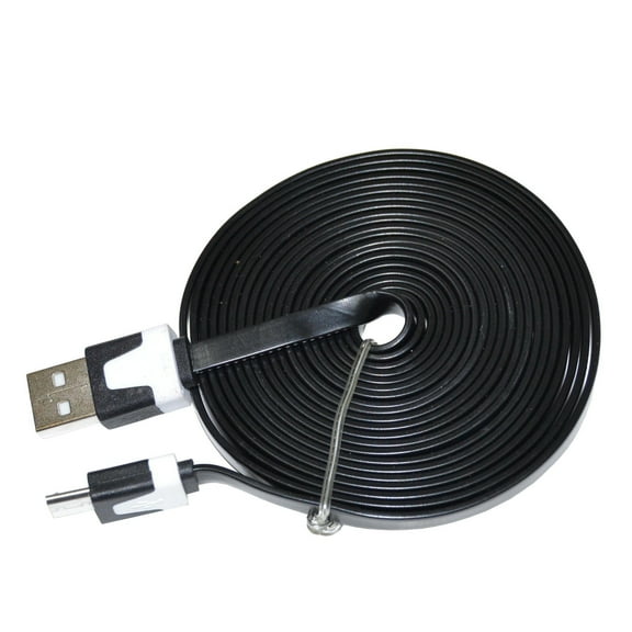 HQRP Extra Long 10ft USB to micro USB Cable for Fuhu Nabi 2 Tablet