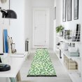 thumbnail image 4 of Yayeee Runner Rug for Bedroom 2'x6' Machine Washable Hallway Non Slip Mat, Green Dot Triangles Pattern, 4 of 8