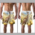 thumbnail image 3 of luoweisi Men's Beach Shorts Quick Dry Swim Trunks with Mesh Lining Kangaroo 2XL, 3 of 5