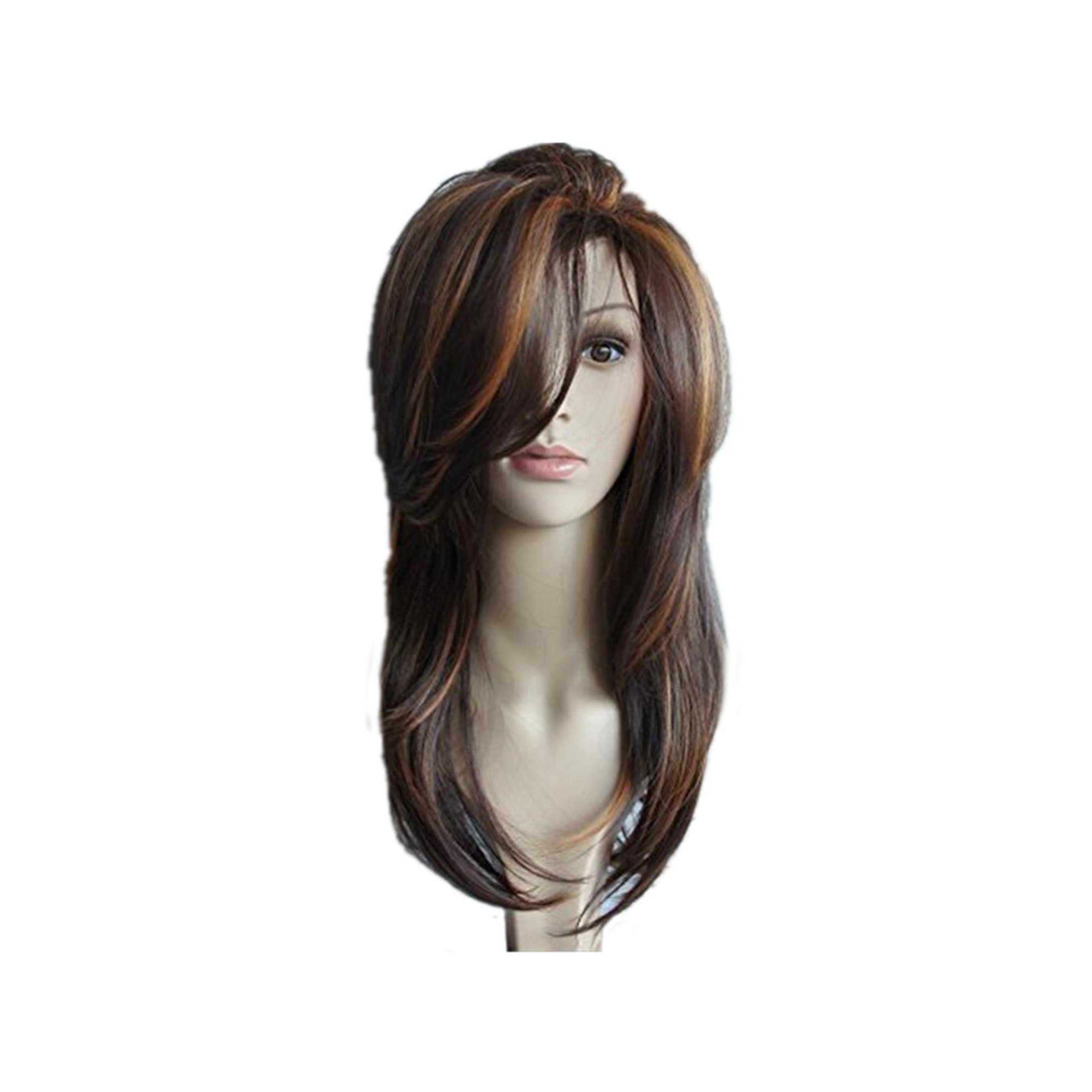 Women Synthetic Hair Wi G Medium Length Curls Party Middle Part
