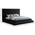 thumbnail image 5 of Meridian Furniture Revel Black Velvet King Bed, 5 of 5