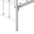 thumbnail image 6 of GZXS Queen Metal Bed Frame with Headboard & Footboard, Heavy-Duty Steel Slats and Center Support, Queen Size Platform Bed with 10.6" Under-Bed Storage Space, White, 6 of 7
