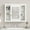 White-02, variant on 35" Bathroom Medicine Cabinet, Wall Mounted Storage Organizer with Mirror Door, Open Shelf, Wood Hanging Cabinet with Adjustable Shelves for Kitchen