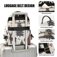 thumbnail image 3 of FORMRS Mini Backpack Purse for Women Quilted Travel Daypack Casual Shoulder Bag, Beige Christmas Forest, 3 of 7