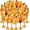 Amber, variant on 12 count Champagne Flutes 5.4OZ Plastic Champagne Glasses Glasses Plastic Goblets for Parties Mimosa Bar Glasses Stemmed Drinking Cups for Wedding Celebration Christmas Birthday Bride (Clear Red)