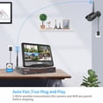 thumbnail image 3 of Hiseeu Outdoor Home WiFi Security Camera System,10CH NVR with 10.1" LCD Monitor,500GB HDD,4pcs 5MP Cameras,24/7 Recording,IR Night Vision,1-way Audio, 3 of 14