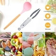 thumbnail image 5 of Kitchen Utensils Silicone Set 2 pcs, Heat Resistant Cookware with Wooden Handle, Non-Stick Cooking Utensil, 5 of 5