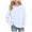 White, variant on idosla Girls Crewneck Sweatshirt Long Sleeve Pullover Tops Drop Shoulder Sweatshirts Color Block Ribbed Trim for 5-14 Years (Black, 5-6 Years)