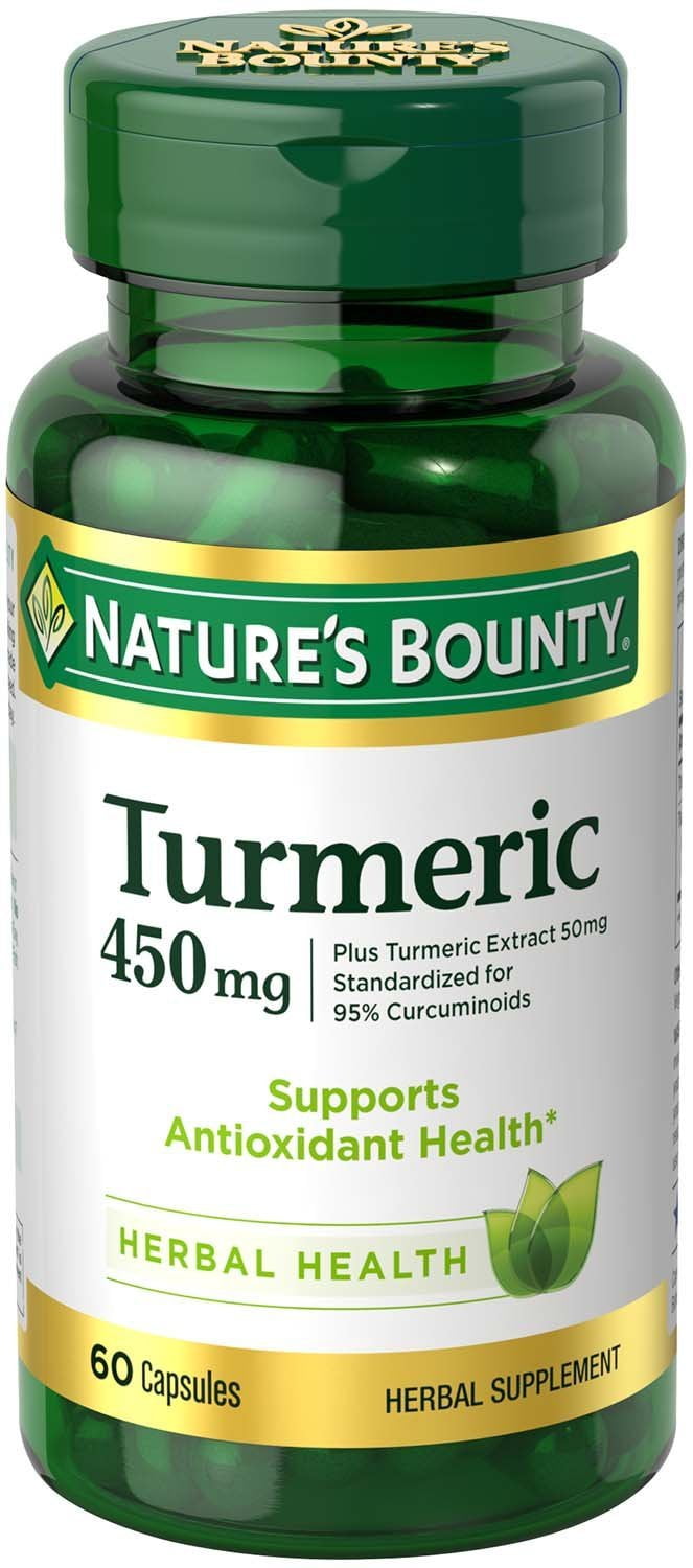 Nature's Bounty Turmeric Curcumin 450 mg, 60 Capsules